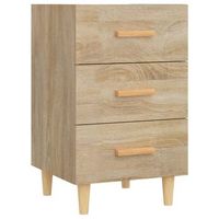 mesita de noche mesilla madera de ingenieria roble sonoma 40x40x66 cm
