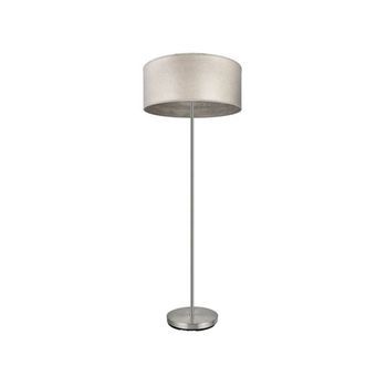 Pie Salon Tania 1xe27 Niquel/madera Gris 162x40x40 Cm