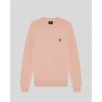 lyle  scott jersey kn2136v cotton crew-y120 pink grapefruit para hombre