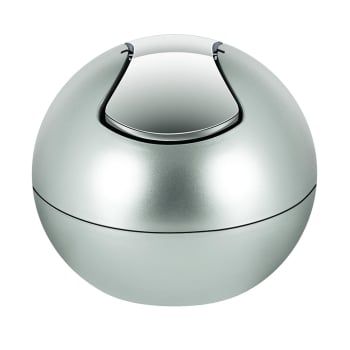 Bowl Basura de Cosmético Polipropileno SPIRELLA Matt - Gris Plata