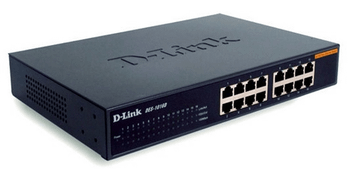 Switch/16xF+ENet RJ45 int PSU