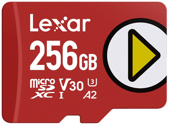 LEXAR 256GB PLAY MICROSDXC UHS-I CARDS, UP TO 205MB/S READ, 140MB/S WRITE, C10 A2 V30 U3