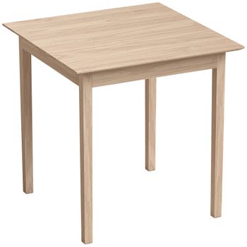HOMCOM Mesa de Cocina Comedor Cuadrada Diseño Moderno 75x75x76 cm Madera Natural   Aosom España