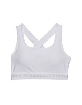 Sujetador deportivo Under Armour Crossback Mid Bra Blanco