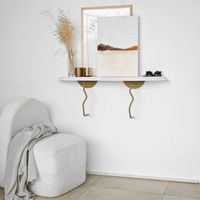 estante de pared pierre oro blanco