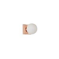 aplique metal y vidrio  10 cm