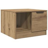 mesa de centromesa auxiliarmesita de centro madera de ingenieria roble artisan 50x50x36 cm