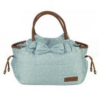 bolsa de mama dotty azul