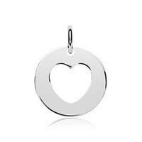 colgante corazon plata 925