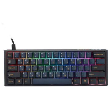 Teclado Ducky Zero 6108 mecánico completo inalámbrico RGB con switches Cherry MX2A
