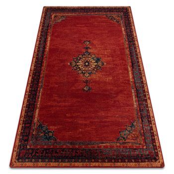 Alfombra De Lana Polonia Samarkand Rojo Rubí 200x300 Cm