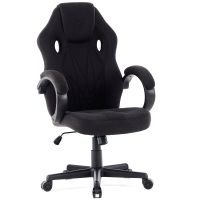 sense7 prism silla gaming de tela ergonomico negra