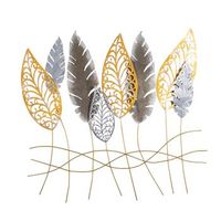 decoracion pared de metal kosmer multicolor 75x80x5 cm