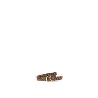 cinturon de ante estampado leopardo con hebilla metalica leopard taglia unica