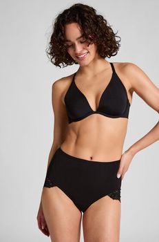 Hunkemöller Superslip maxi de encaje Negro