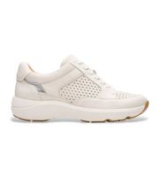 clarks para mujer 26181361 zapatillas de piel tivoli walk blanco roto 36 3 a 5cm cordones casual