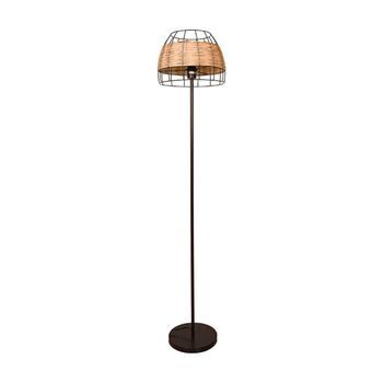 Lámpara De Pie Sotero Lumit 60w Mimbre Marrón/natural Ø32x156 Cm