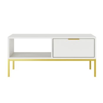 Mesa de centro 100 cm tableros de partículas blanco