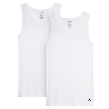 Camiseta Jordan Flight Cotton Stretch blanca - Pack de 2 unidades