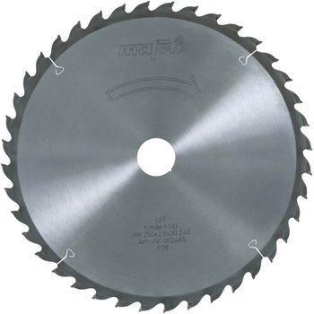 Mafell Hoja De Sierra De Metal Duro Z40 Dientes Alternos 250x2,8 / 2,8x30 Mm - 92465