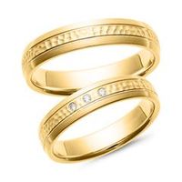 alianzas oro amarillo con diamantes ancho 45 mm