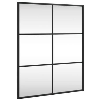 Espejo De Pared Rectangular De Hierro Negro 50x60 Cm Vidaxl
