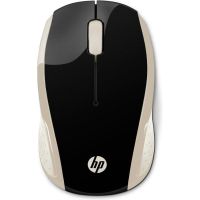 raton hp 200 inalambrico 1000 dpi ambidiestro oro rf usb type-a