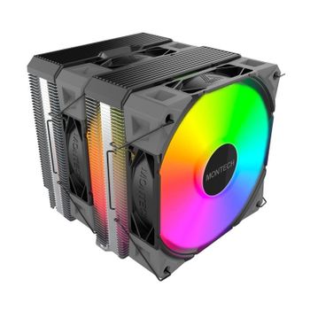 Refrigeración Aire Montech Socket LGA1700/AM5 120mm NX600 ARGB Doble Ventilador LED
