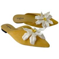 shoes sandalias muler plano flor dakota para mujer