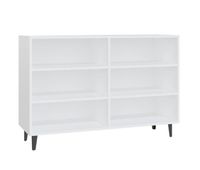vidaxl aparador de madera contrachapada blanco 1035x35x70 cm