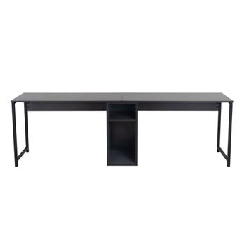 Escritorio doble l240 cm - gris marengo