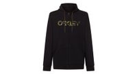 sudadera con capucha oakley teddy full zip negra