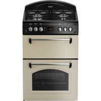 leisure cla60gac 60 cm gas cooker - cream  black cream