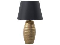 lampara de mesa  porcelana dorado