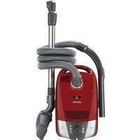 miele compact c2 cat  dog powerline cylinder vacuum cleaner - red red