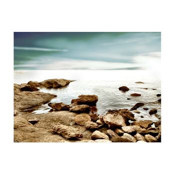 Papel Pintado 3d - Playa Rocosa (300x231 Cm)