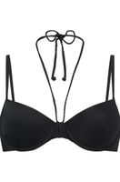 hunkemoller top de bikini con aros y preformado luxe negro