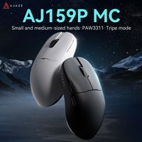 raton inalambrico para juegos ajazz aj159p mc con base de carga magnetica sensor paw3311 dpi de 12000 y tres modos de funcionamiento ideal para oficina