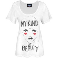 junk food camiseta my kind of beauty para mujer
