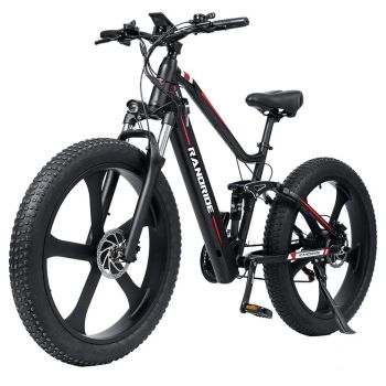 [EU Direct] RANDRIDE YX90M Bicicleta eléctrica 48V 13.6AH 1000W Bicicleta eléctrica 26 pulgadas 70-90KM Rango de kilomet