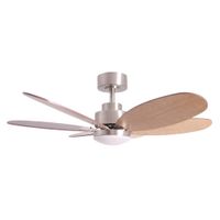 ventilador de techo silencioso con luz led 6 palas reversibles 101cm