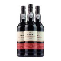 dows port vino dulce ruby porto 75 cl 14 vol pack de 3 unidades