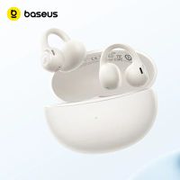 audifonos baseus bass bc1 lite de diseno abierto con clip comodidad de anillo abierto llamadas claras con 2 microfonos resistencia al agua ip55 45 horas de reproduccion