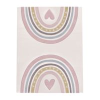 alfombra infantil kosmos rosa 240x340 cm