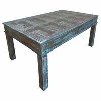 mesa de madera artesanal 170x107x76h cm