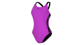 Banador de una pieza nike fastback morado para mujer