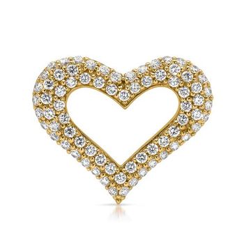 Colgante plata 925 corazón con circonita