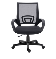 silla de oficina equip de malla color negro recubrimiento pu de alta calidad diseno ergonomico