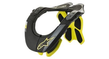 Protector de cuello alpinestars bns tech 2 negro amarillo fluo