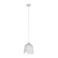 lampara colgante moderna blanca y dorada e27